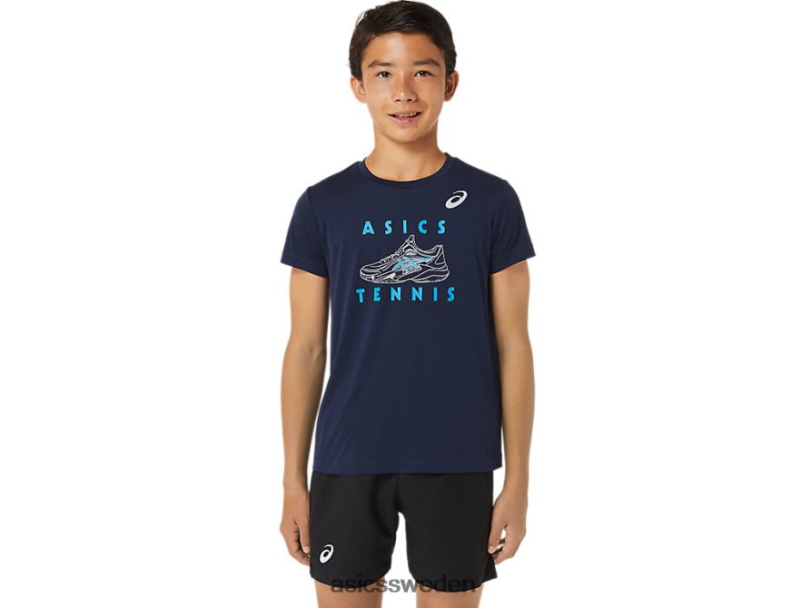 asics sverige tennis grafisk kortärmad topp barn 6N04FX4231