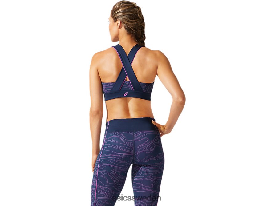 asics sverige grafisk bh med passpoaler kvinnor 6N04FX4055