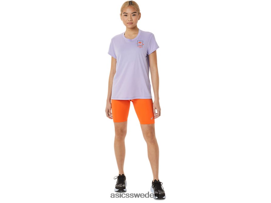 asics sverige fujitrail-logotyp kortärmad topp kvinnor 6N04FX3074