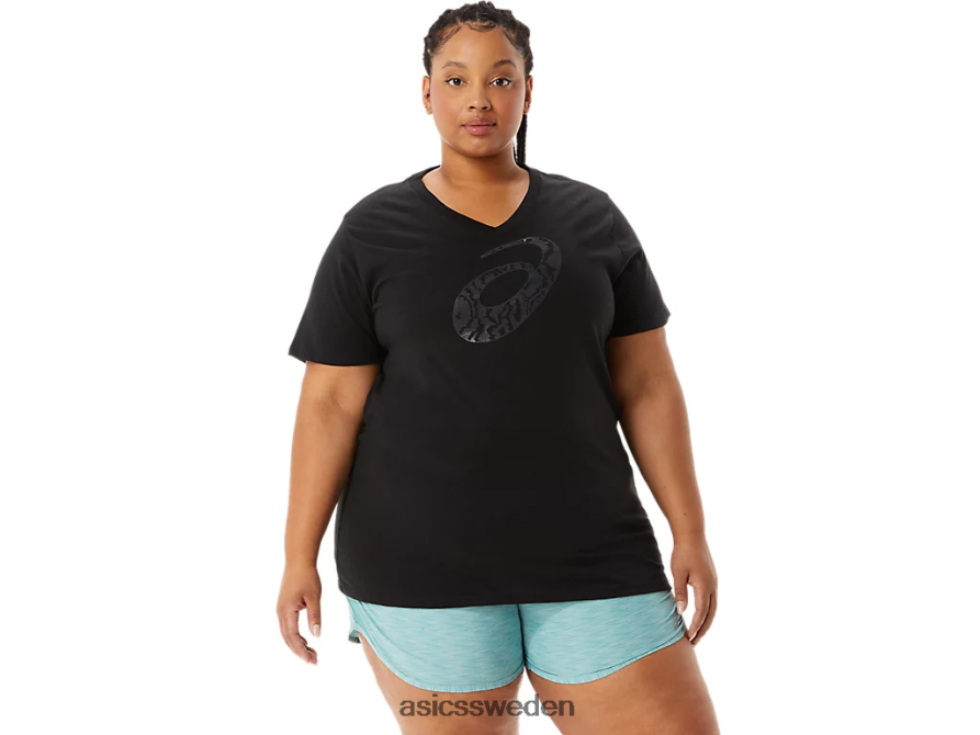 asics sverige spiral 'a' airbrush tigertryck vneck kvinnor 6N04FX3183