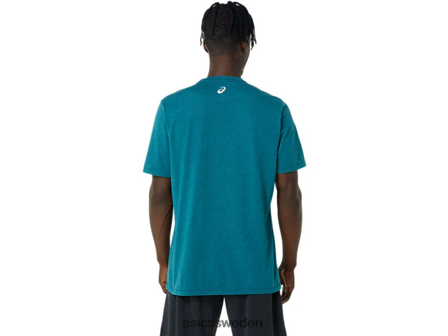 asics sverige hibiskus slogan t-shirt män 6N04FX798