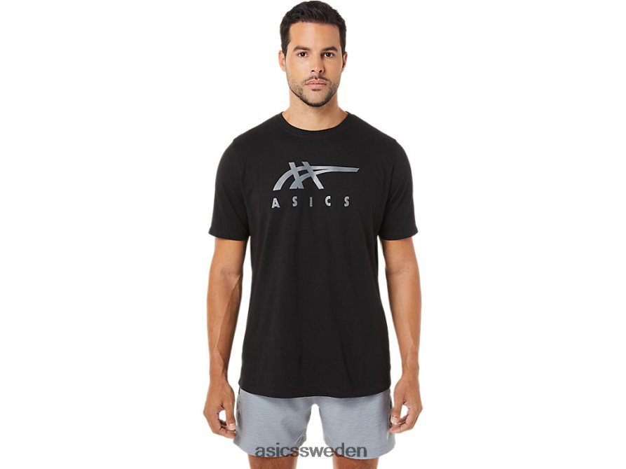 asics sverige randig kortärmad t-shirt män 6N04FX1716