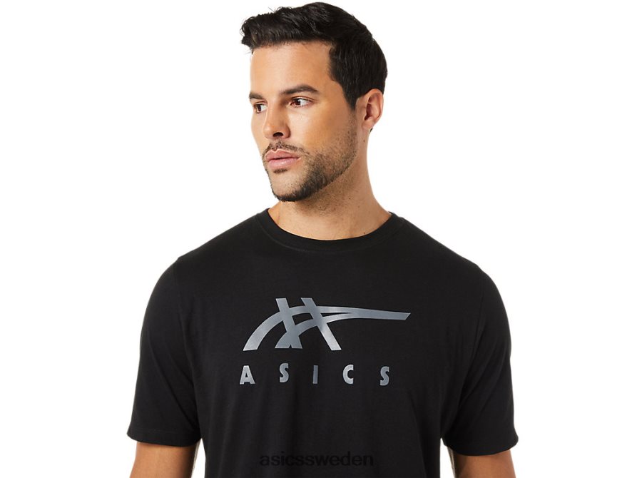 asics sverige randig kortärmad t-shirt män 6N04FX1716