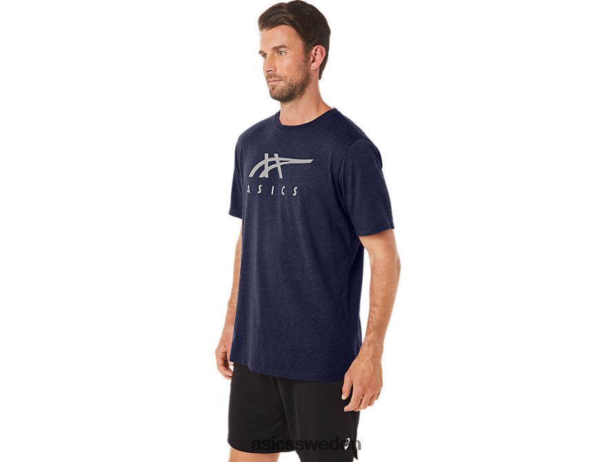 asics sverige randig kortärmad t-shirt män 6N04FX23