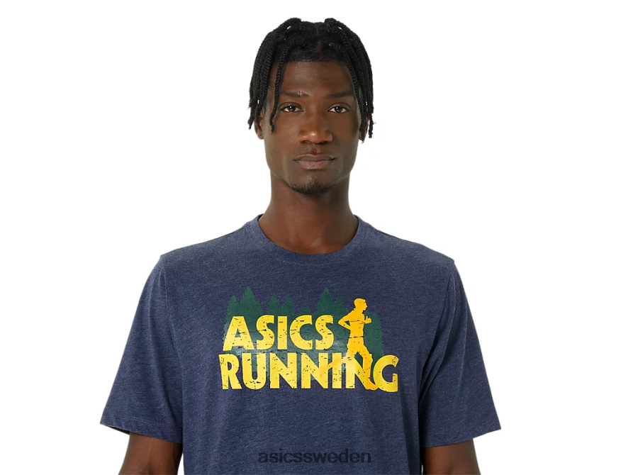 asics sverige vintergrön trail run t-shirt män 6N04FX803